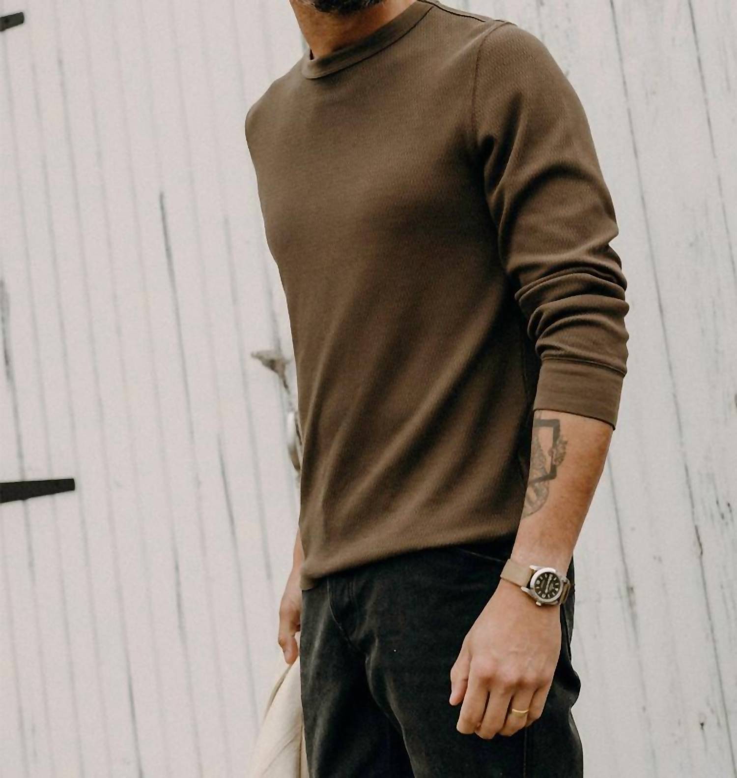 Taylor Stitch - Organic Cotton Waffle Crew Top