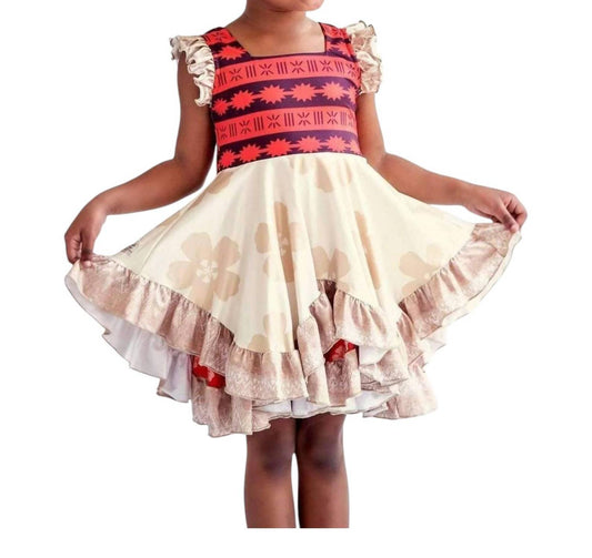 Charlies Project - Moana Ruffle Twirl Dress