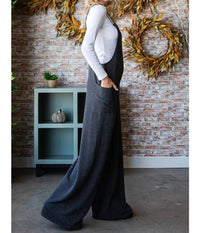Vanilla Monkey - Solid Rib Overall Jumpsuit