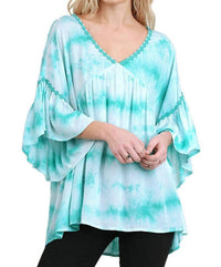 Umgee - V-neck Tie Dye Top