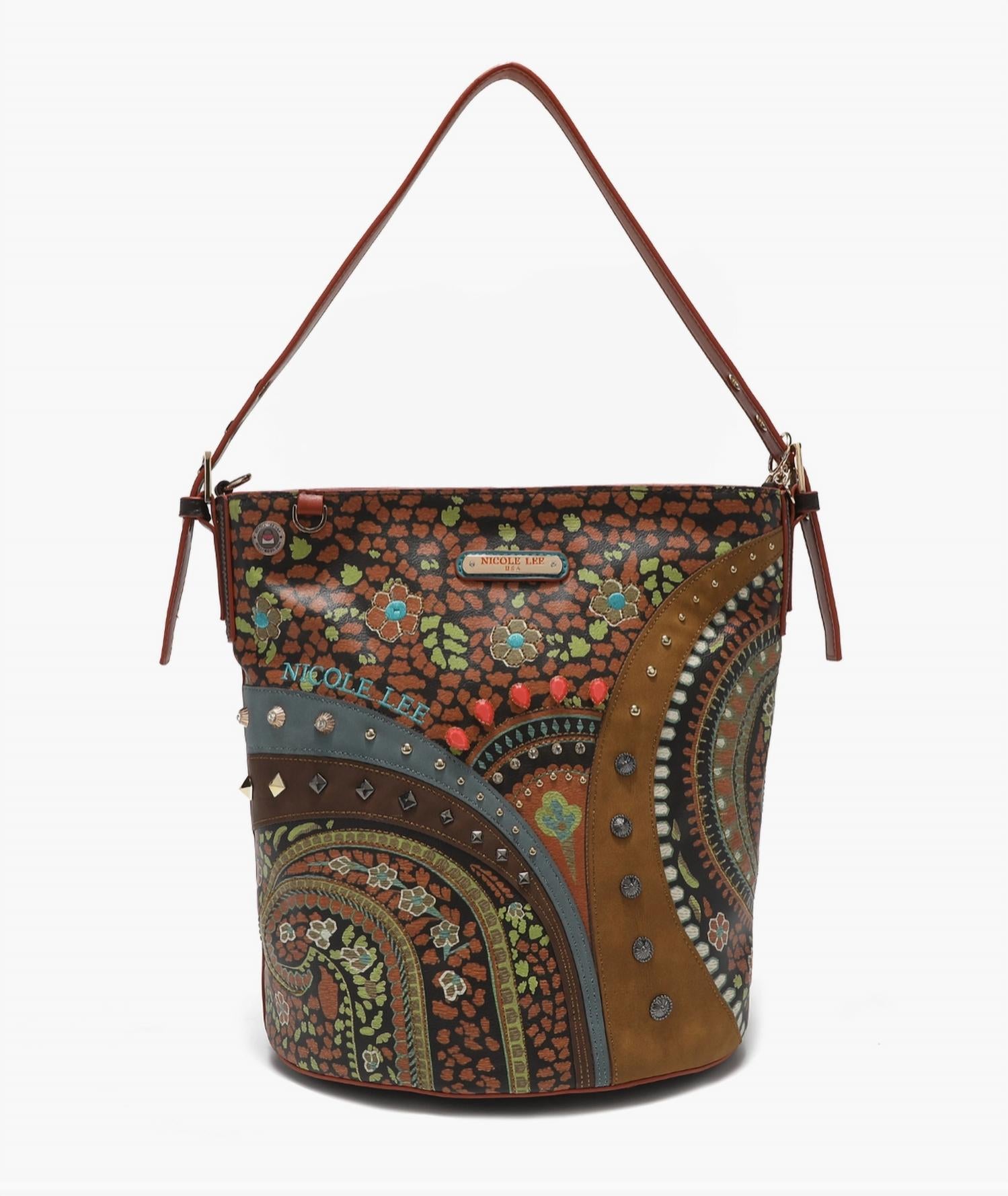 Nicole Lee - Women's Vintage Sara Shoulder Bag With Adjustable Strap