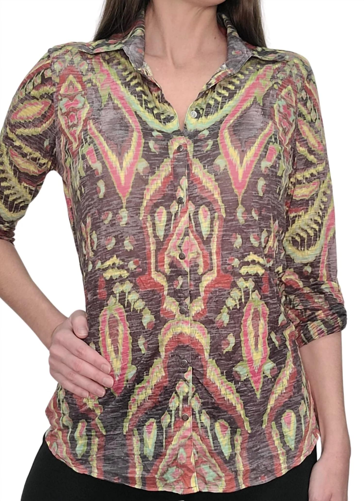 David Cline - Crushed Aztec Snap Shirt