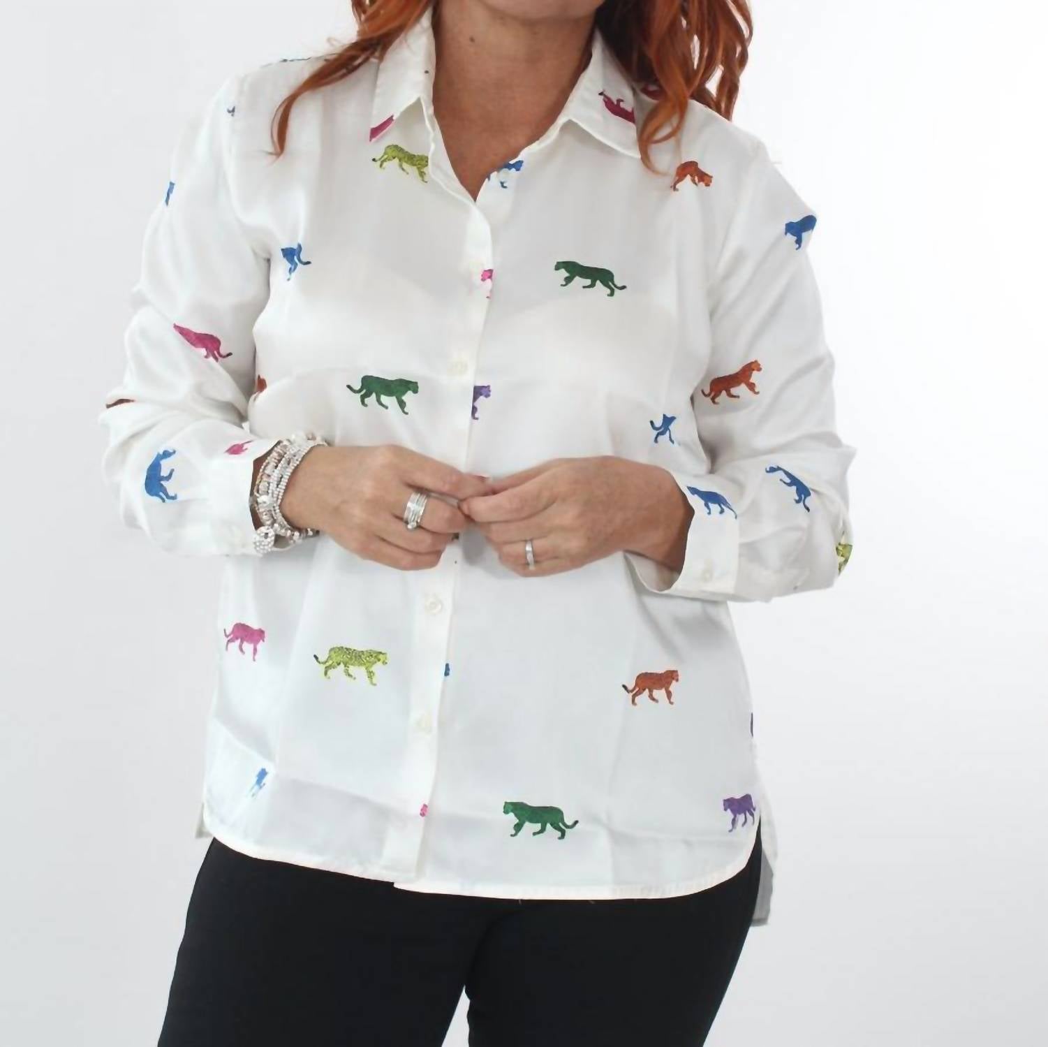 Vilagallo - Multicolored Leopards Blouse