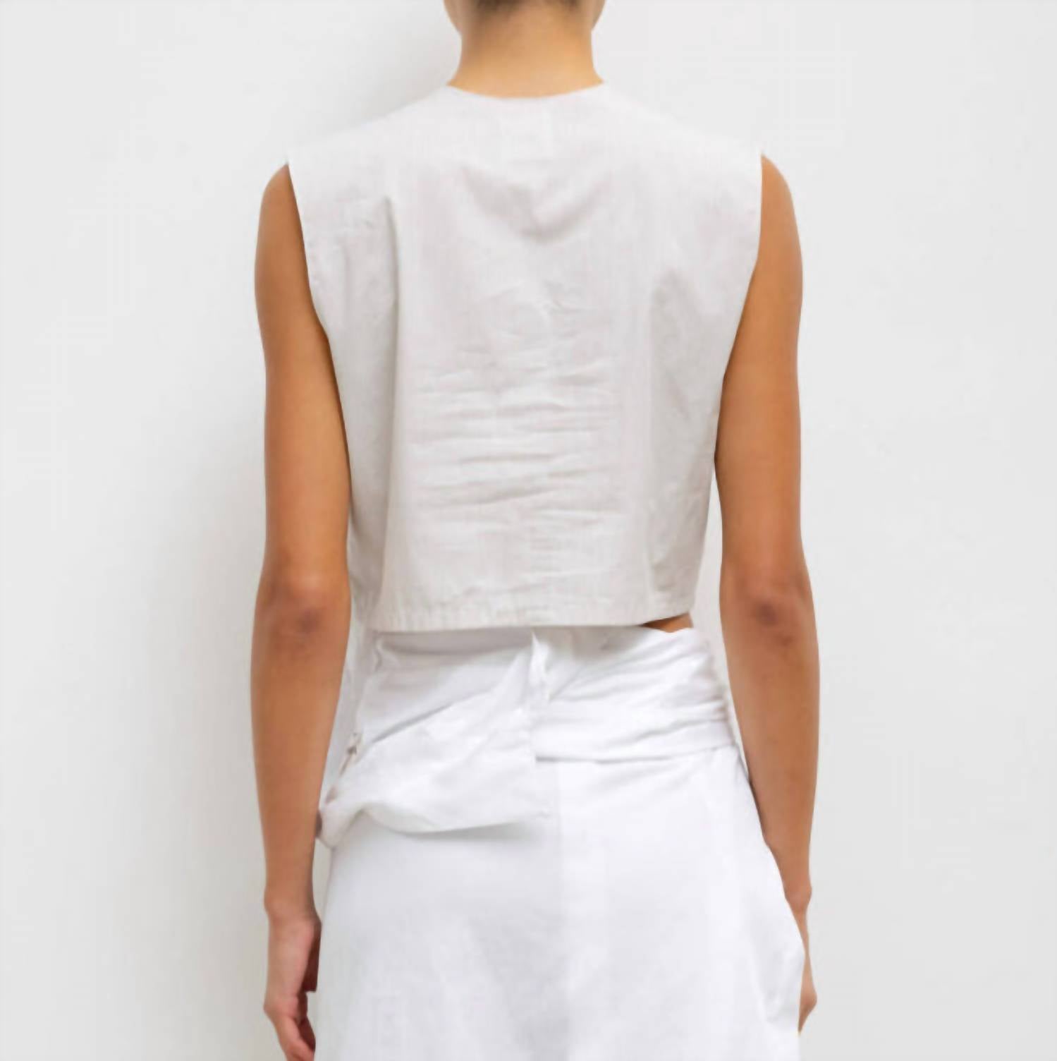 Leset - Yoshi Crewneck Cropped Vest