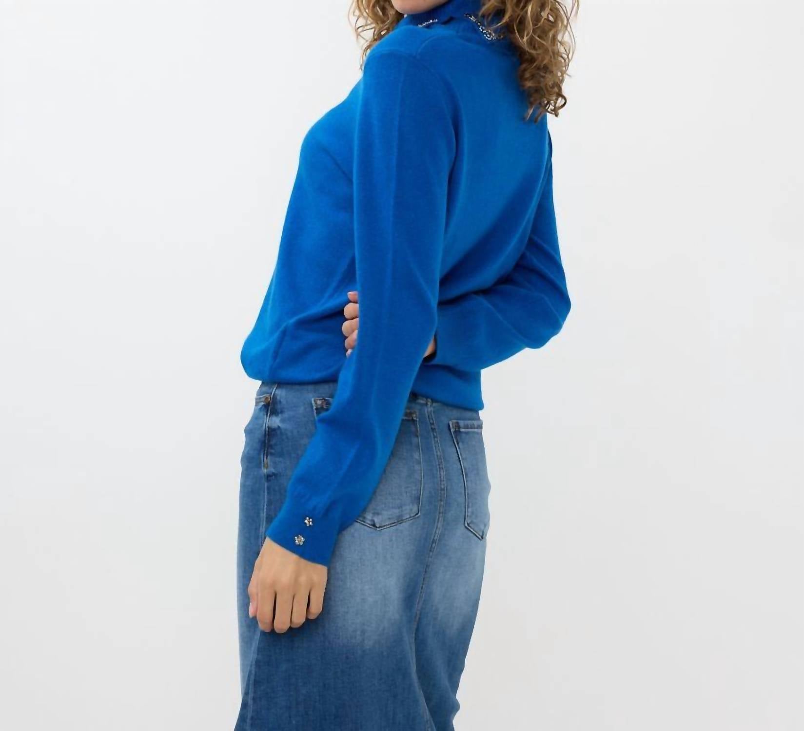Esqualo - Collar Beads Sweater