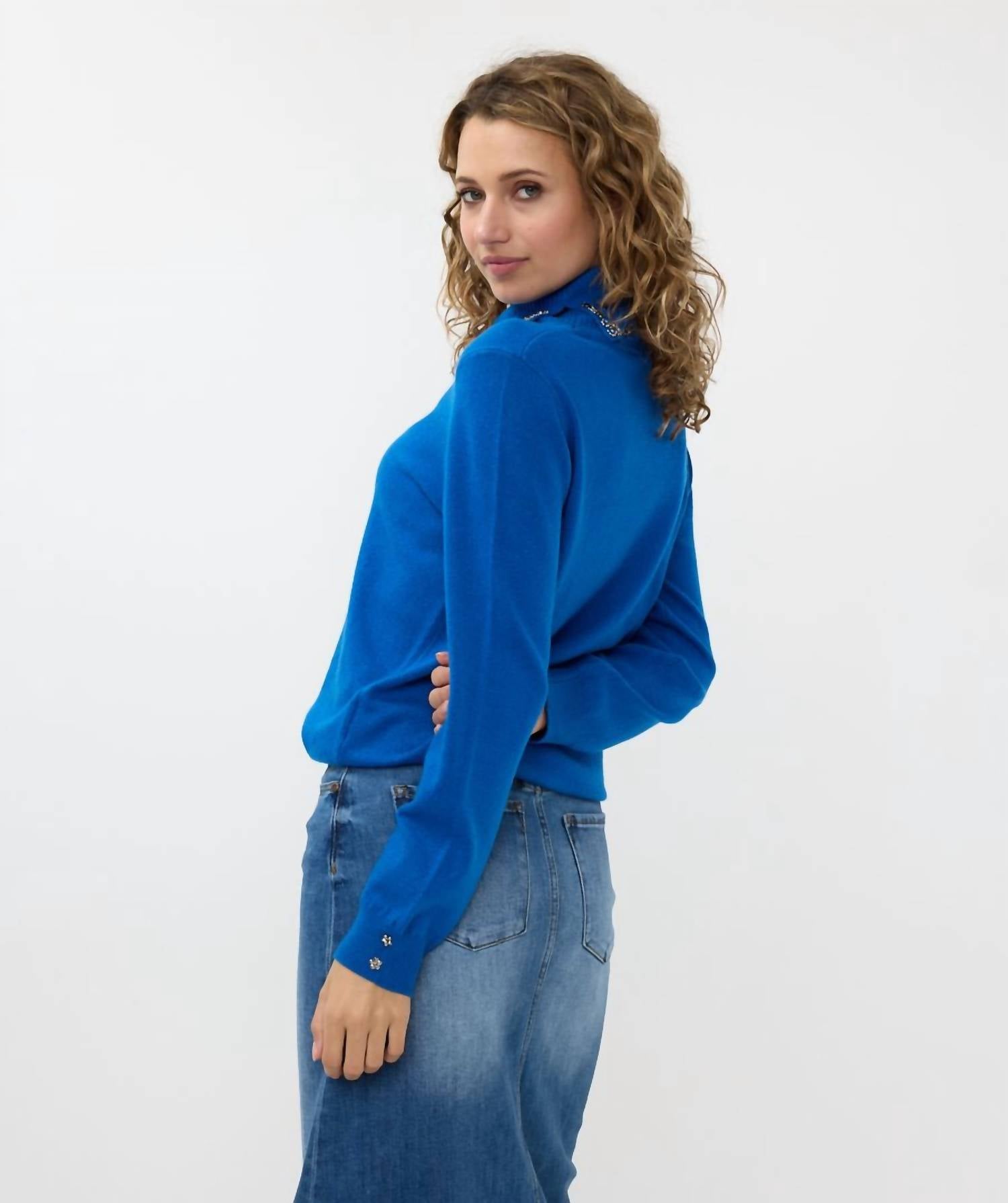 Esqualo - Collar Beads Sweater