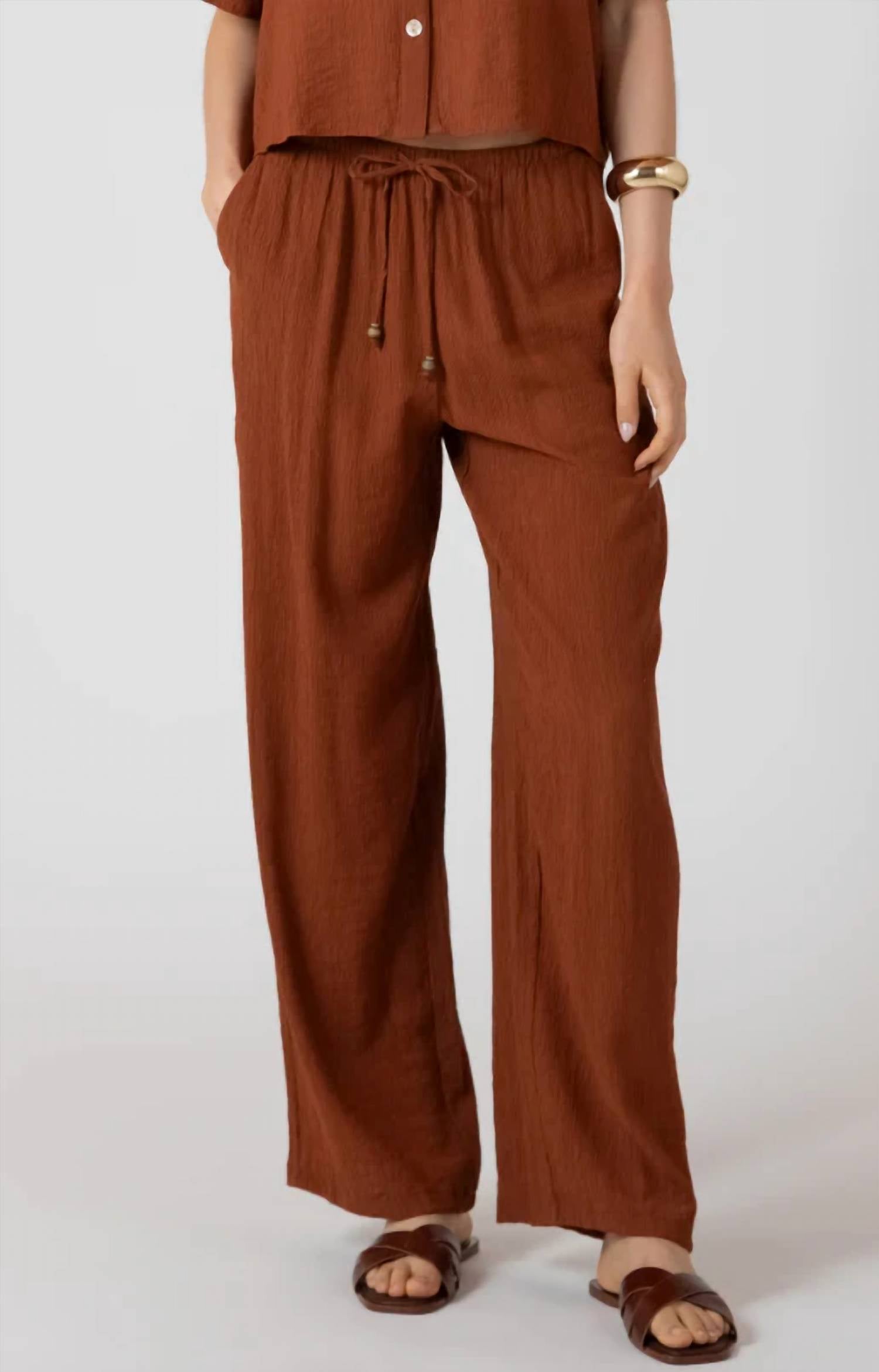 Dex - Drawstring Wide Pant