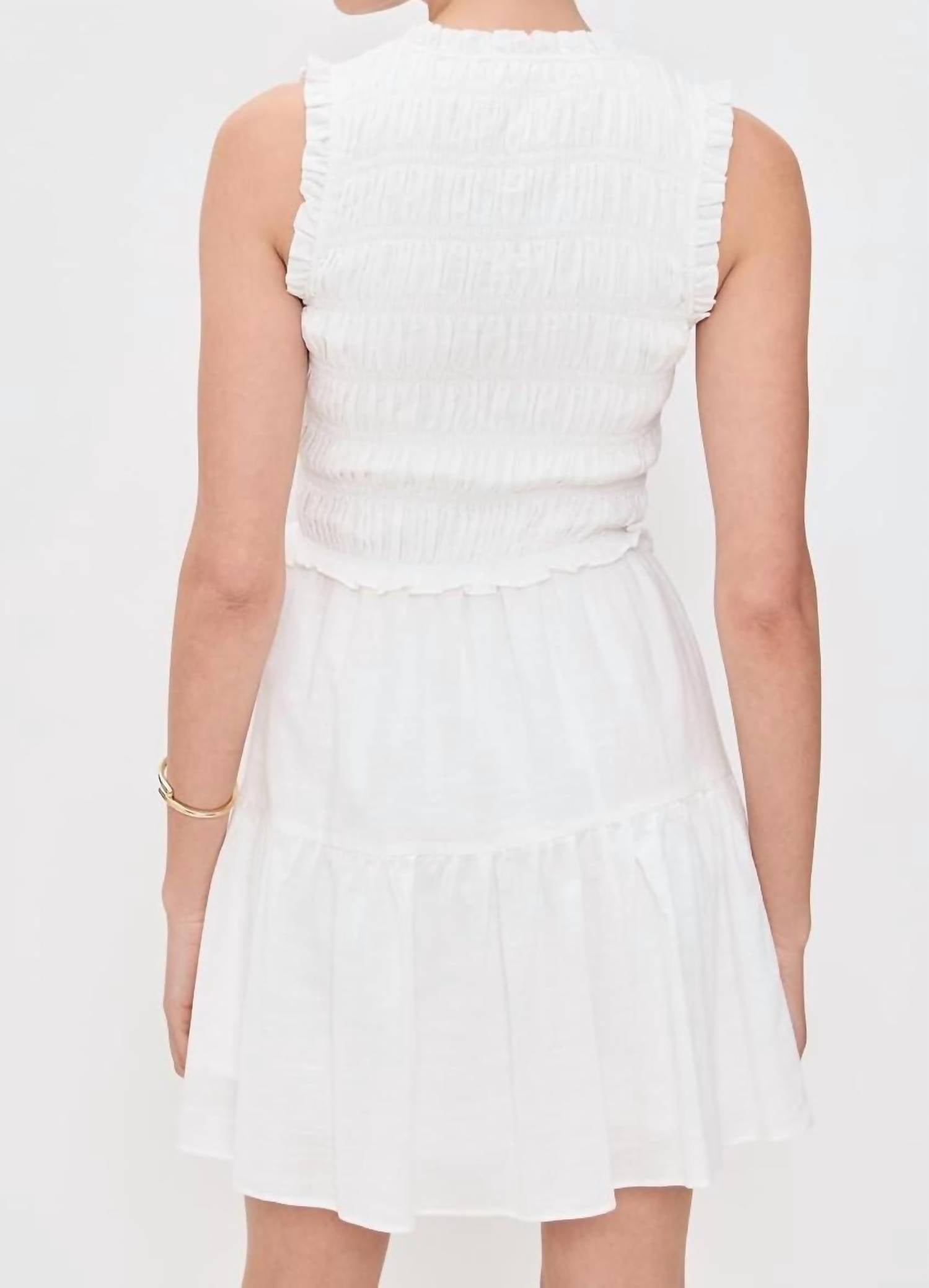 Paige Fraise Dress in white - women's dress - alternate view