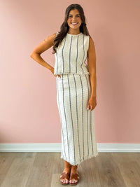 Miou Muse - Riviera Midi Skirt