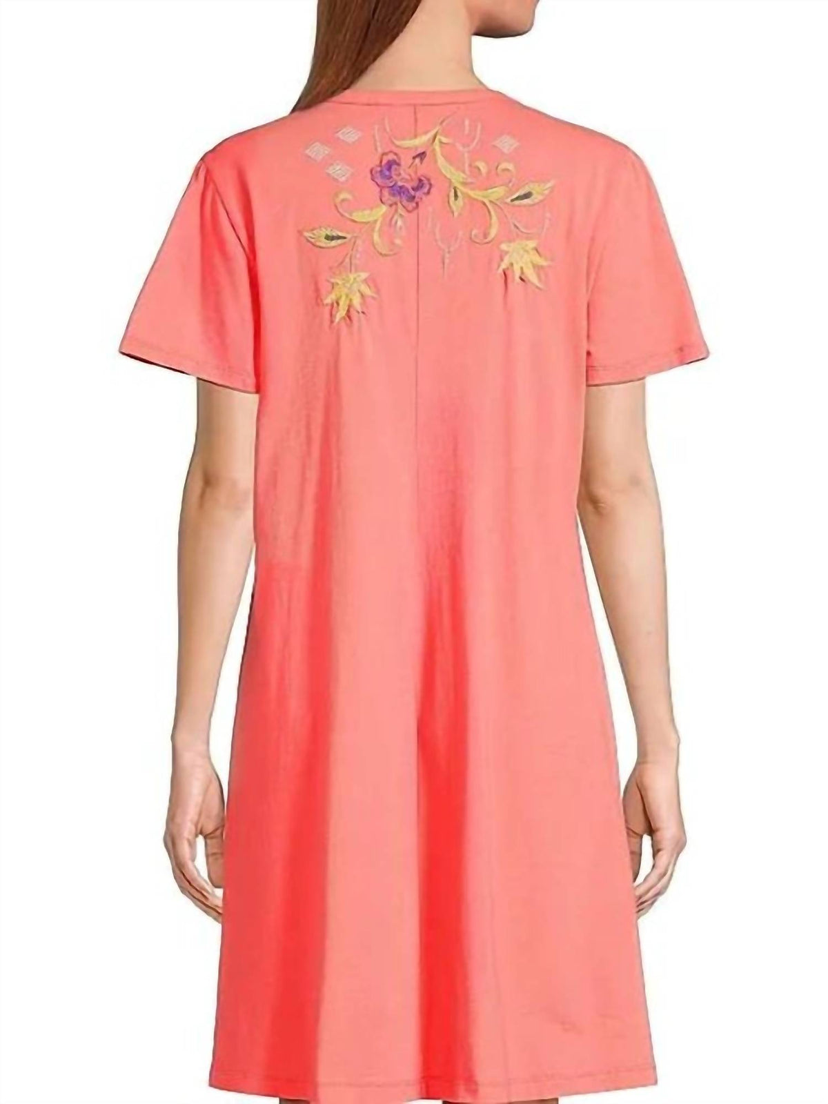 Johnny Was - FLUTTER SLEEVE HENLEY DRESS CALISTA