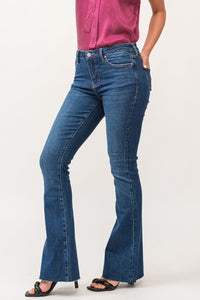 Dear John Denim - Rosie Northern Lights Mid Rise Flare Jeans