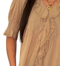Strawberry Paris - Greta Ruffled Top
