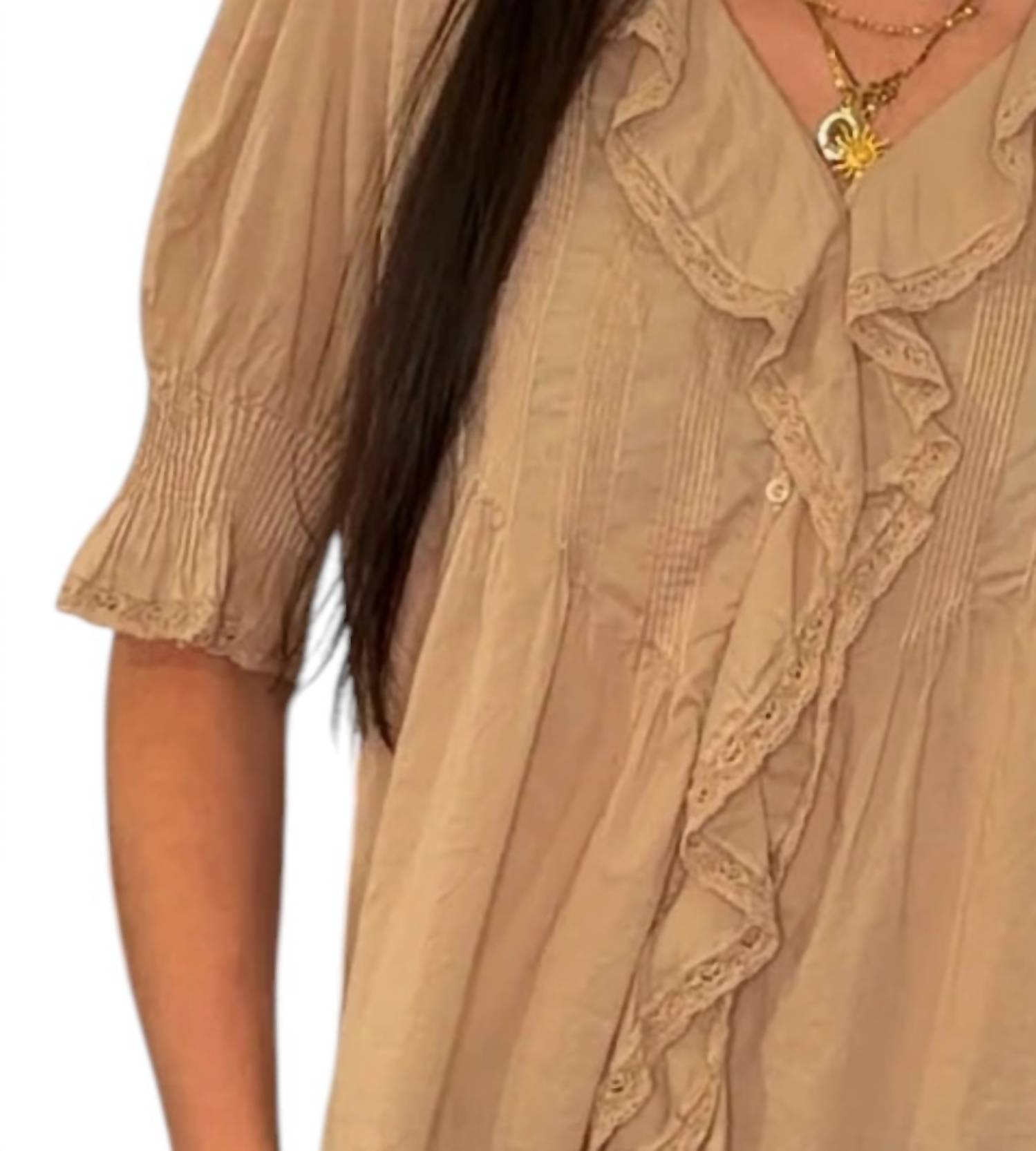 Strawberry Paris - Greta Ruffled Top