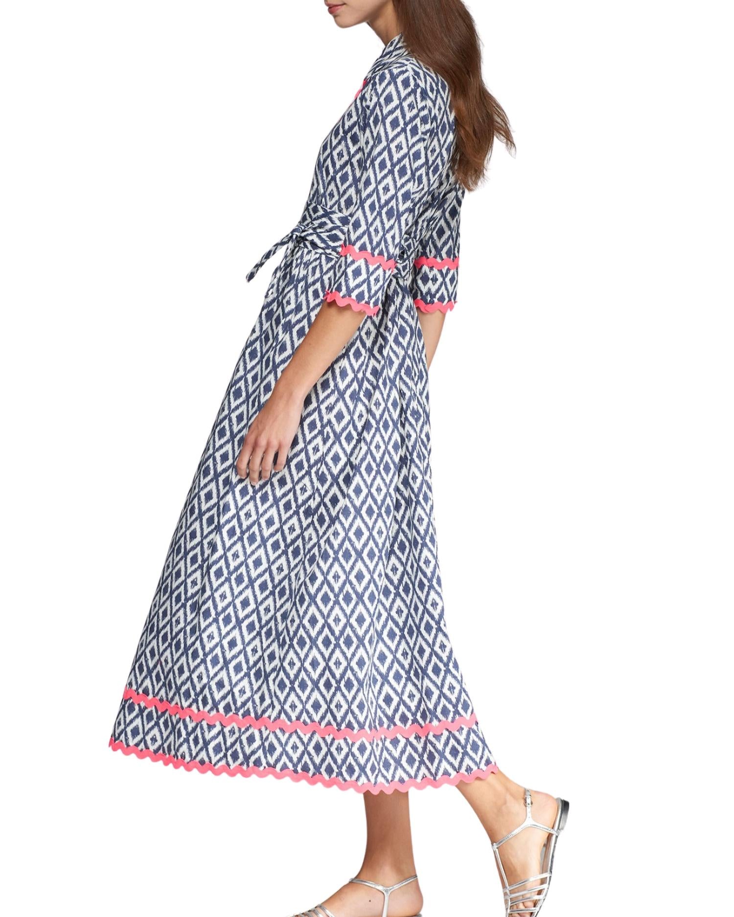 Vilagallo - Brenda Ikat Shirtwaist Dress