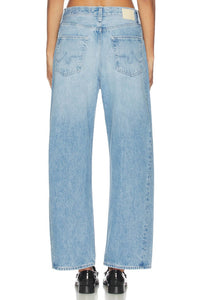 AG Jeans Hattie High Rise Barrel Jeans in blueprint - women's jeans - detail view