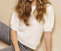 Esqualo - Cable Knit Sweater with Pearls