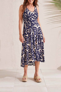 Tribal - Sleeveless High-low Dress
