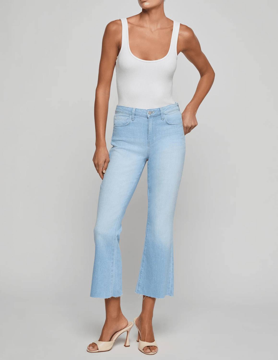 L'Agence - Kendra High-rise Cropped Flare Jean