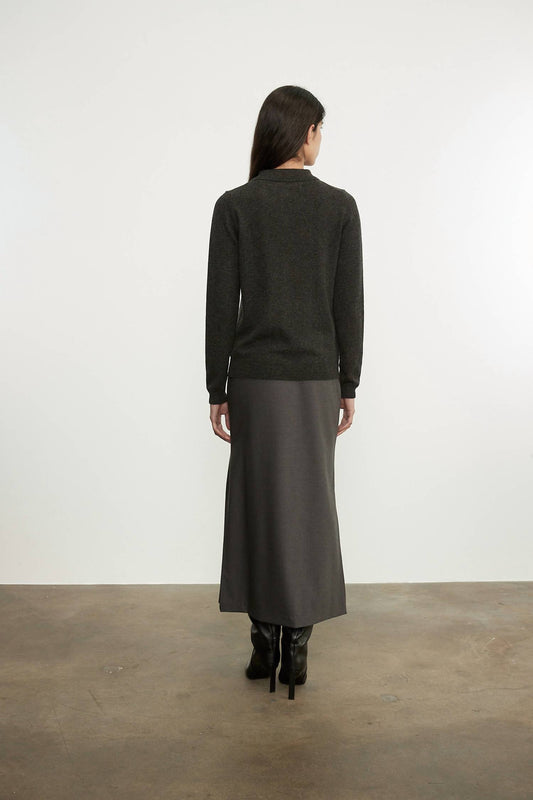 Enza Costa - KNIT CASHMERE POLO SWEATER