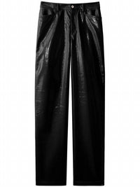 Proenza Schouler - Lacquered-effect Straight-leg Trousers