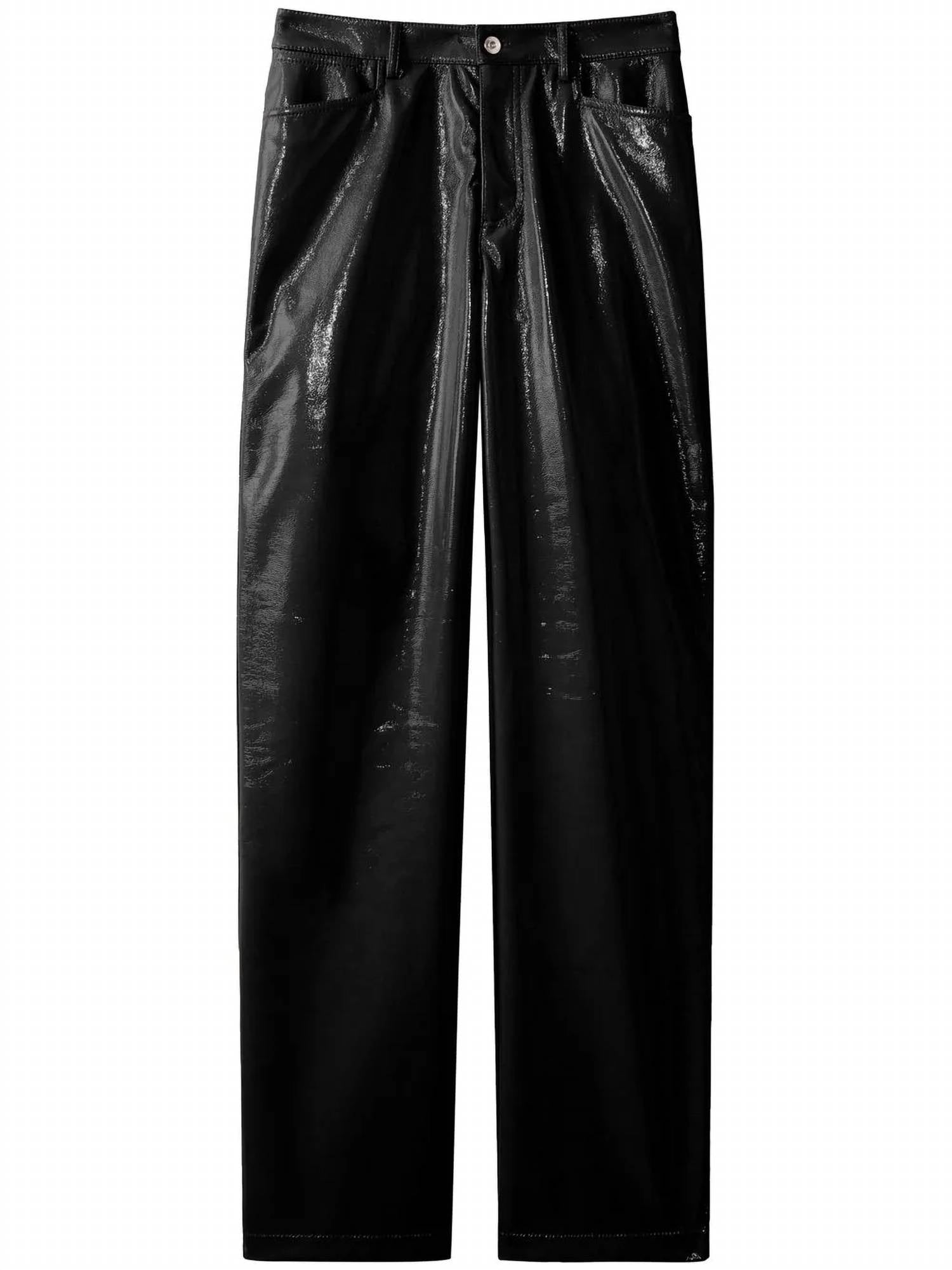 Proenza Schouler - Lacquered-effect Straight-leg Trousers