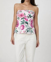 French Connection - York Satin Christa Fleur Strapless Top