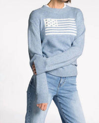 Thread & Supply Allegiance Wool Blend Sweater in heather blue - women's sweater - view 4