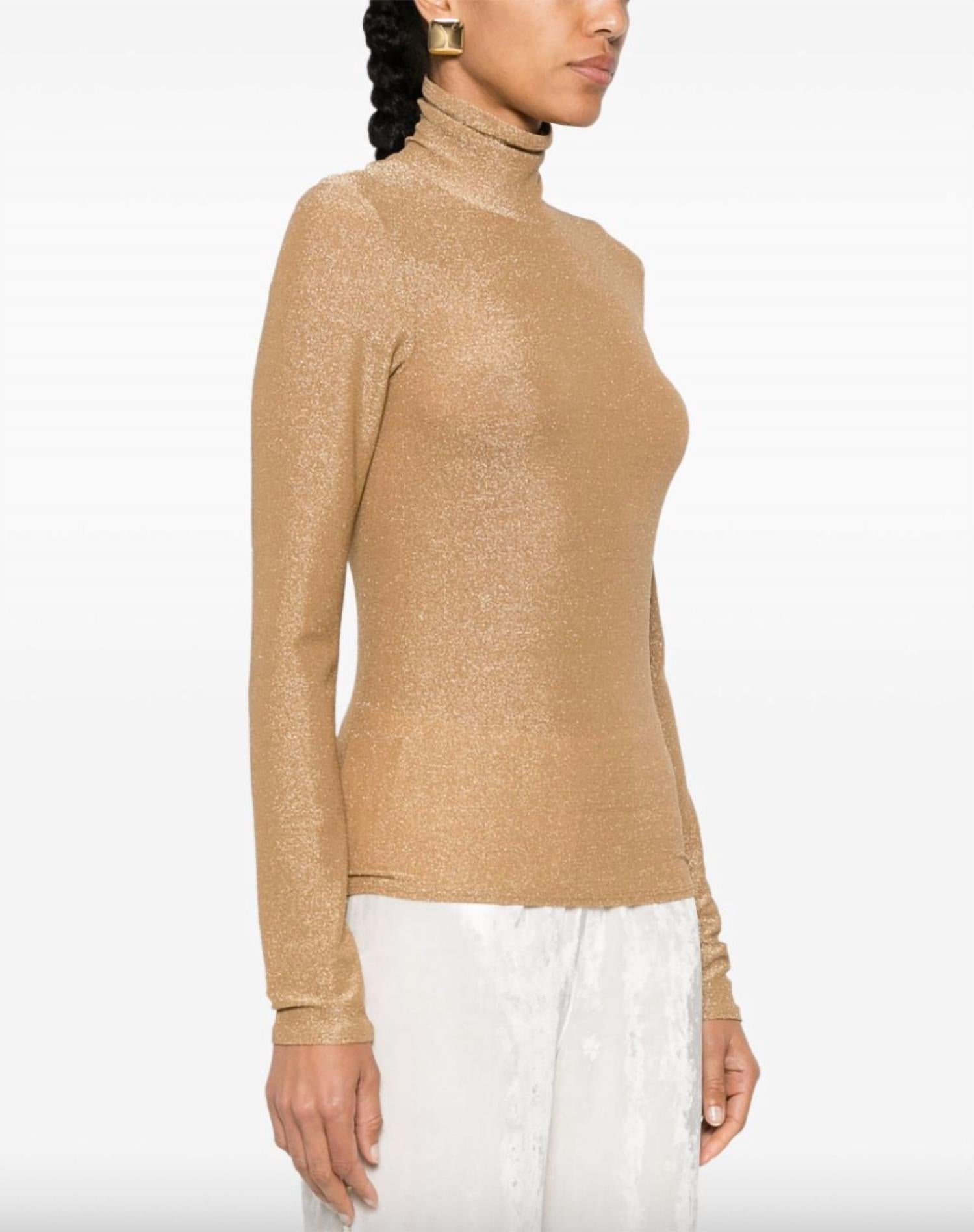 Forte Forte - Lurex Jersey Turtleneck T-shirt