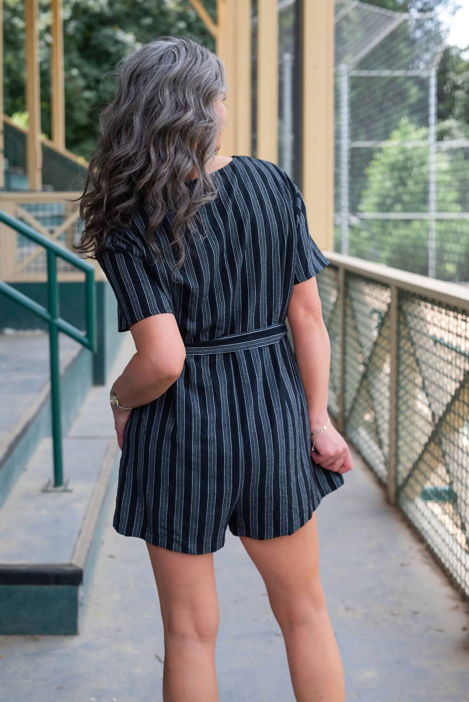 Sadie & Sage - Jada Stripe Romper