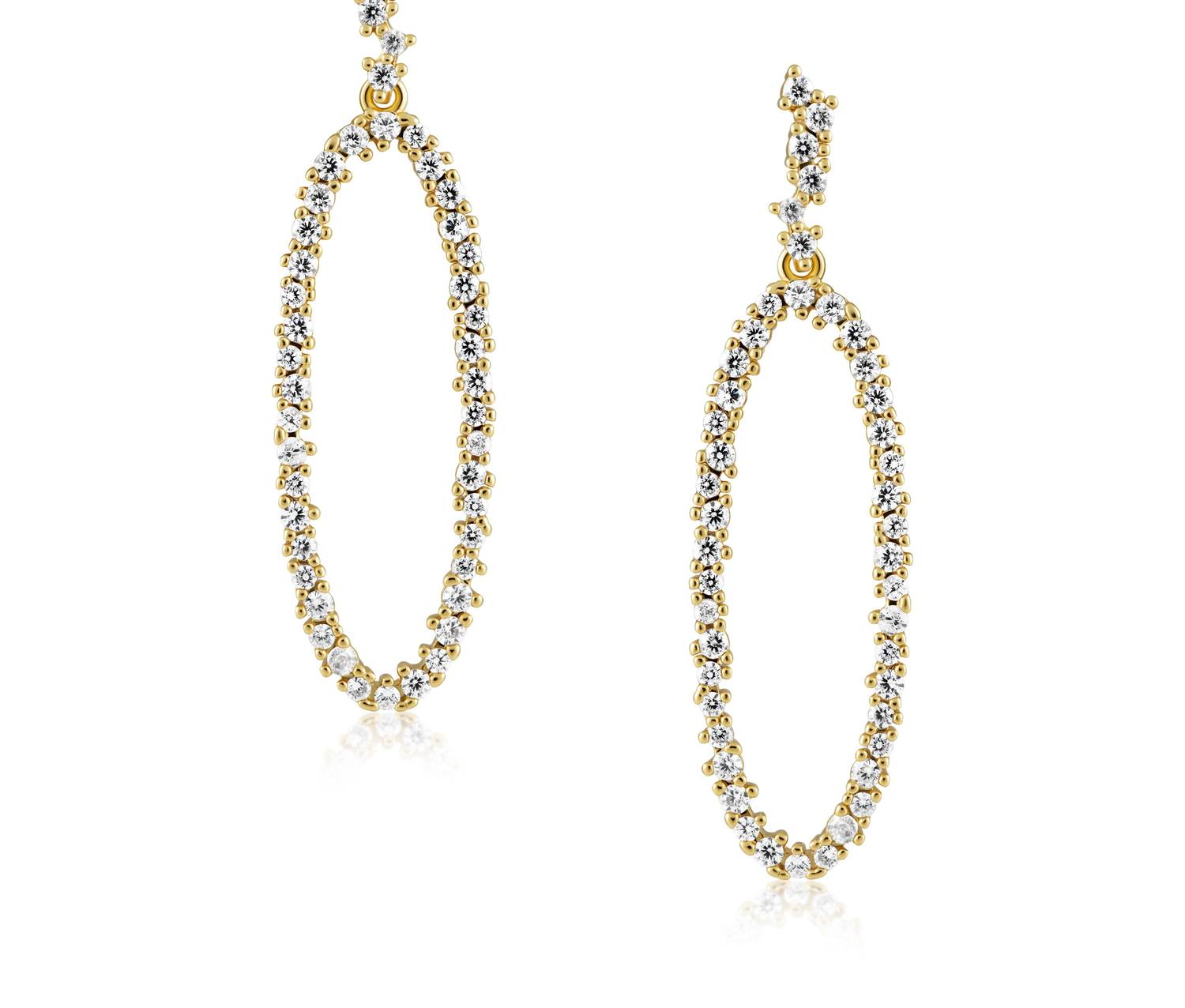 Sahira Jewelry Design - Women's Cheyanne Pave Earrings