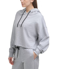 Dkny - Sport Rhinestone Logo Cotton Hoodie