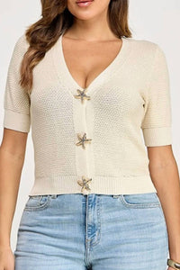 Milk & Honey - Starfish Bliss Short Sleeve Cardigan