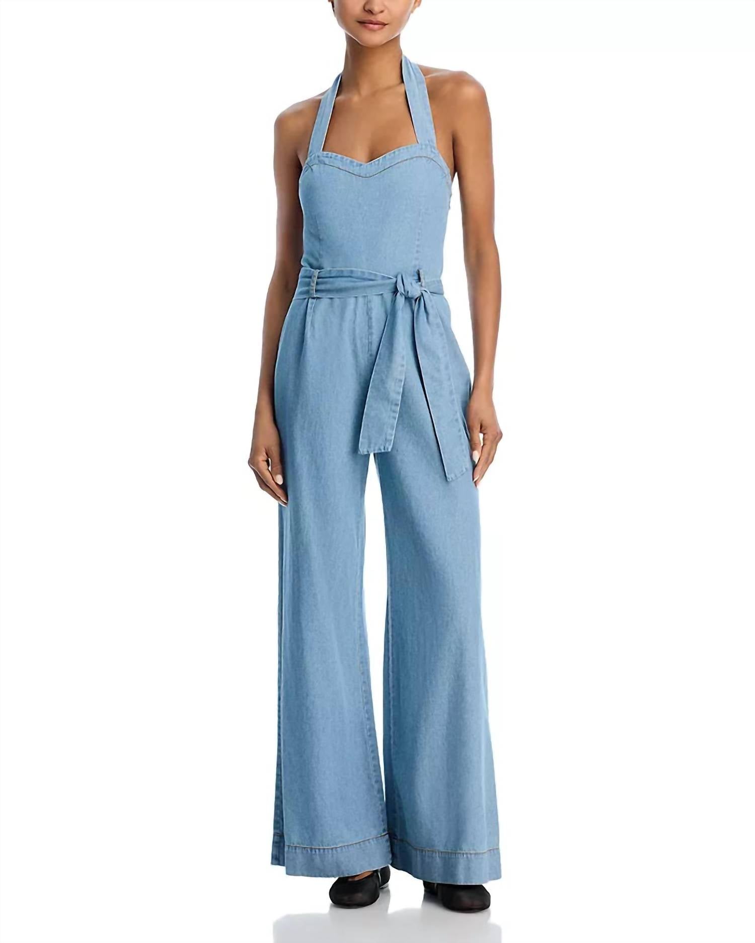 STEVE MADDEN Artie Jumpsuit in bijou blue - women's pants