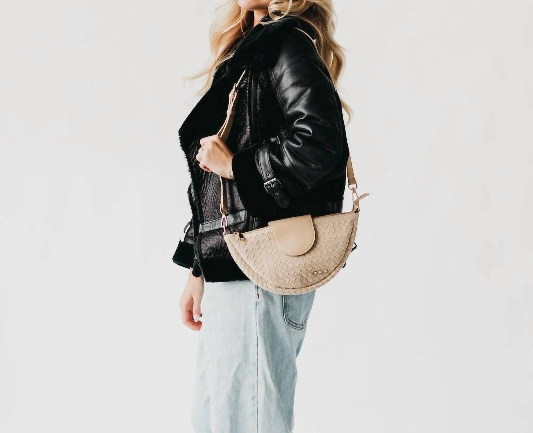 Pretty Simple - Women's Selena Suede Flap Crossbody Bag