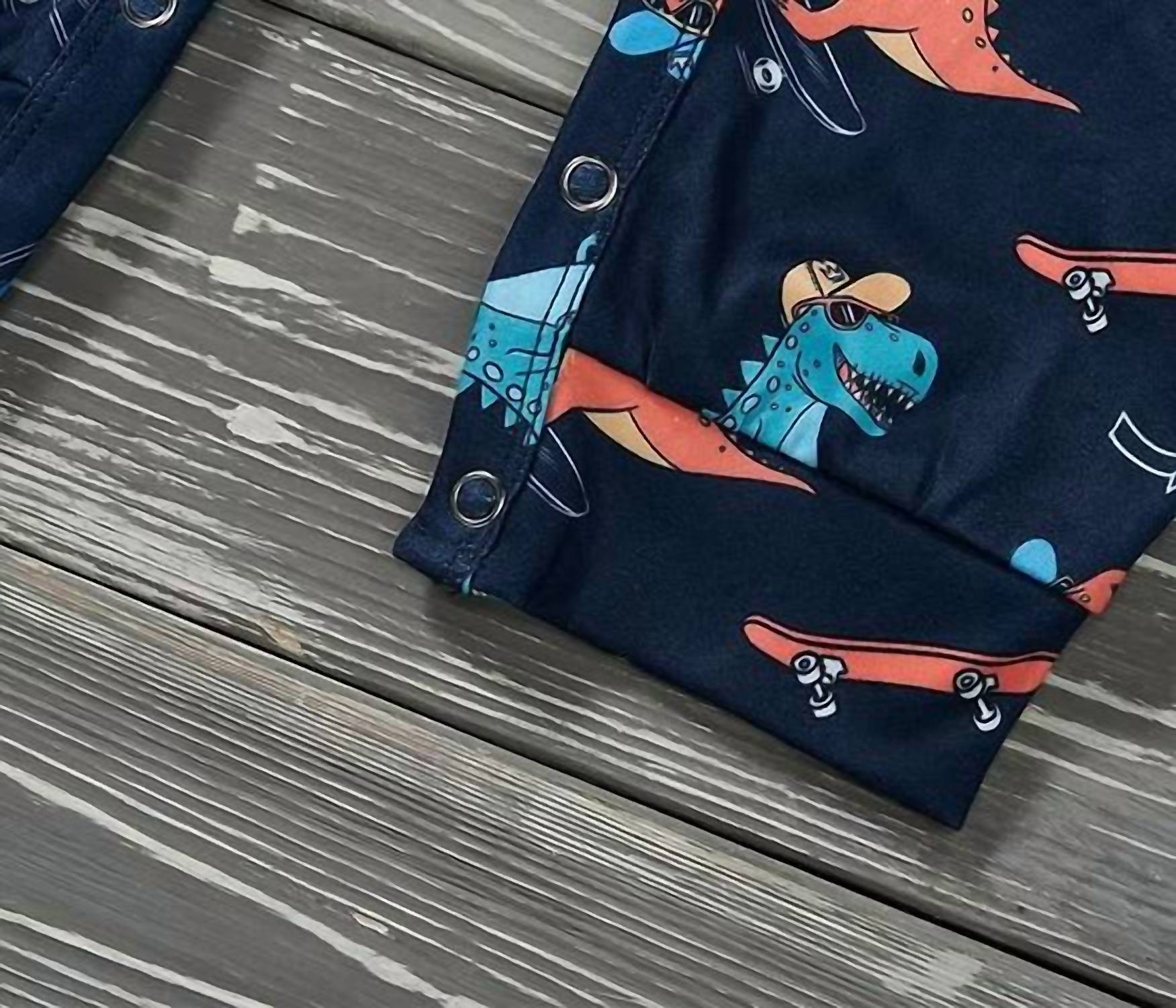 Pete + Lucy - Boys Roar Riders Romper