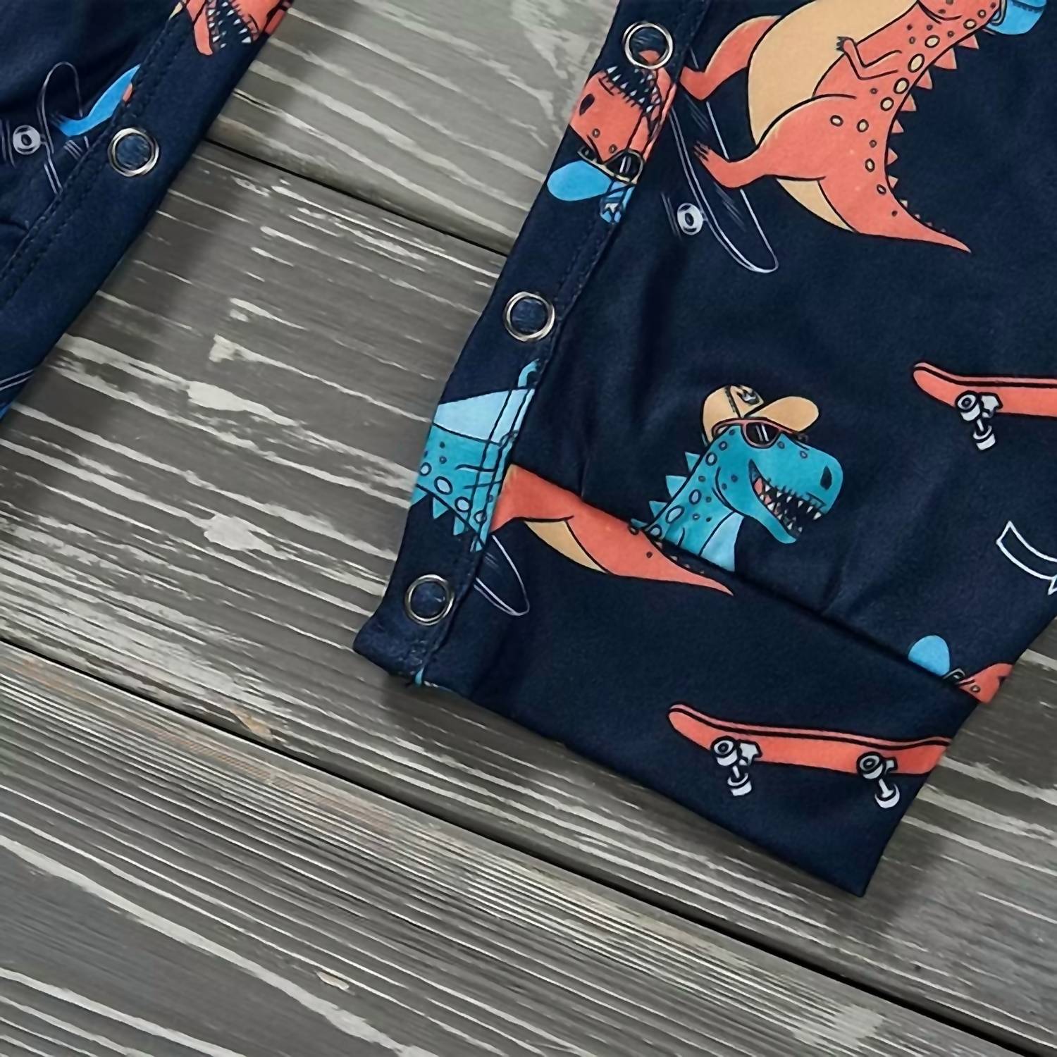 Pete + Lucy - Boys Roar Riders Romper