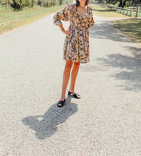 Mittoshop - Shimmer Floral Babydoll Dress