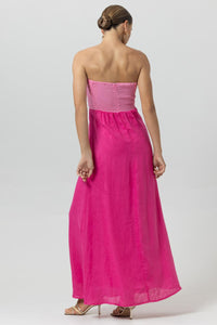 Lusana - Melody Linen Maxi Dress