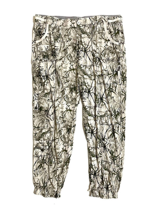 Marrakech - Women's Satin Sage Cupro Printed Pants