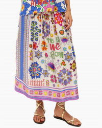 Me369 - Vanessa Printed Midi Skirt