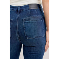 Judy Blue - High Rise Flare Jeans With Front Patch Pockets