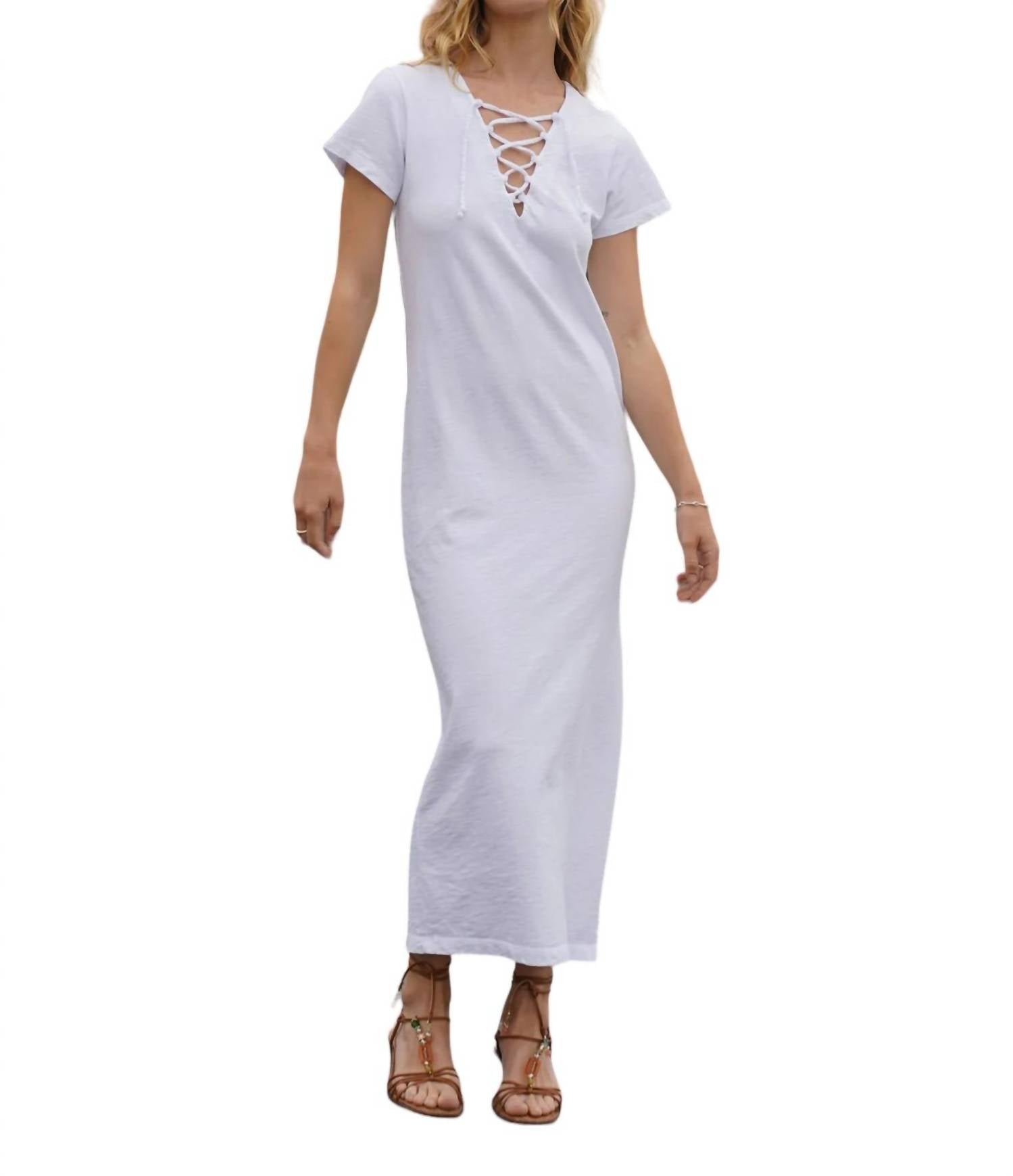 Lna - Bel Air Lace Up Dress