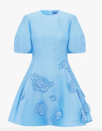 Leo Lin - Simona Appliqué Mini Dress