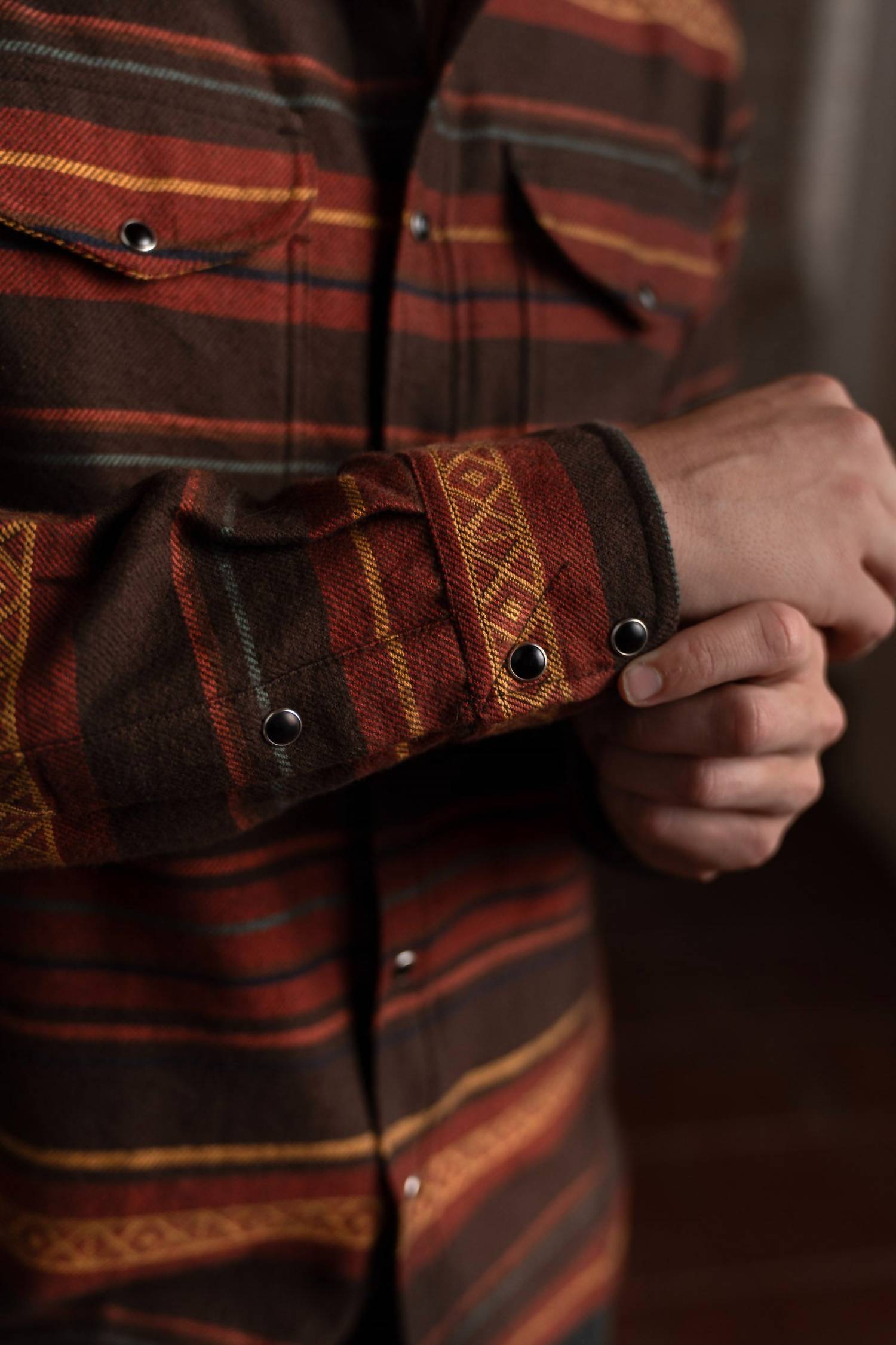 Iron & Resin Men's Flatland Shirt in brown - men's shirt - alternate view