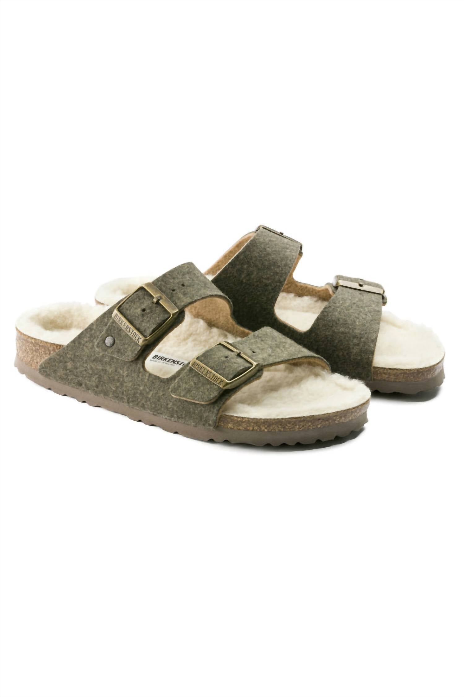 Birkenstock - Unisex Arizona Rivet Wool Felt Narrow Sandals