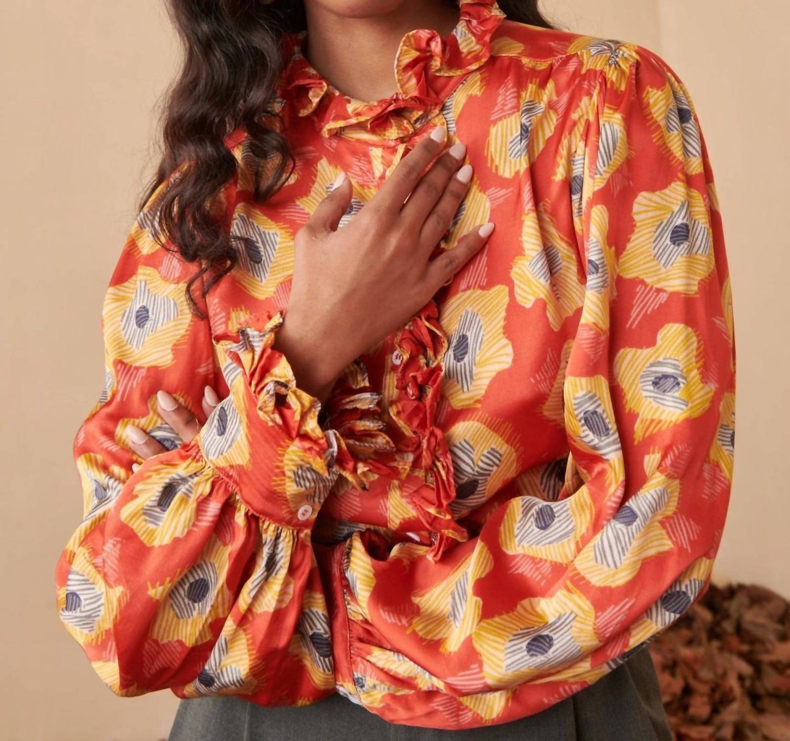 Celia B - Auror Long Sleeve Top