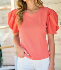 Hailey & Co - Criss Cross Back Short Sleeve Top