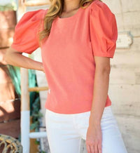 Hailey & Co - Criss Cross Back Short Sleeve Top