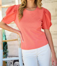 Hailey & Co - Criss Cross Back Short Sleeve Top