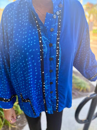 Iguana - Batik Boxy Jacket Top